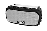 S2G SOUNDBLOQ von SOUND2GO - 2 x 3 Watt Stereo-Bluetooth-Lautsprecher für den Outdoor-Einsatz mit IP 67 - Zertifizierung, Mediaübertragung per Bluetooth und AUX-In – schwarz