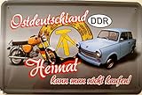 vielesguenstig-2013 Blechschild 20x30cm gewölbt - Ostdeutschland Heimat kaufen Simson Trabant DDR