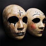 Ubauta God & Cross Halloween Horror Killer Paar Maskerade Maske für Kostümparty, The Purge Anarchy Movie, für die meisten Kinder