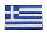 Griechenland Flagge Patch zum Aufbügeln | Griechische Fahne Patches, Greek Flag Bügelbild, Aufbügler, Aufnäher Finally Home