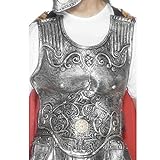 NET TOYS Römische Rüstung Silber Brustpanzer Brustplatte Gladiatorenrüstung Römer Gladiator Mittelalter Kostüm Zubehör