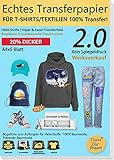 TransOurDream Bügelfolie Transferfolie zum Aufbügeln für dunkle T-Shirts, Jeansstoffe und Leinentasche (5 Blatt A4, Graue Folie), bedruckbares HTV-Folie für Tintenstrahldrucker (D-3-2.0-5)