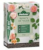Dehner Rosendünger, hochwertiger Dünger für Rosen, organisch mineralischer NPK-Dünger, mit Spurennährstoffen, 2 kg, für ca. 16 qm, b
