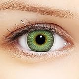 Linsenfinder Farbige Kontaktlinsen Grün '3Tones Pure Hazel' + Behälter für HELLE Augen ohne und mit Stärke grüne Kontaktlinsen farbig