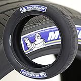 Tire Stickers Michelin Blaues und weißes Logo – DIY Permanent Gummi Reifen Buchstaben Kit mit Kleber (8 Stück)