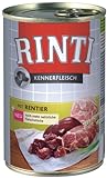 Rinti Kennerfleisch Hundefutter Rentier 400 g, 24er Pack (24 x 400 g)