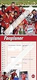 FC Bayern München Fanplaner 2022 - Bundesliga - Familienplaner - Wandkalender mit 3 Spalten, Spielergeburtstagen, 3-Monats-Ausblick Januar bis März 2023 - 16 x 34,7 cm