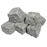 AUPROTEC Granit Pflastersteine Naturstein 9/11 grau DIN EN 1342: 100 Steine (ca. 1m²)
