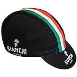 Bianchi Milano Unisex Fahrradkappe, Neonfarben, Unisex, Radkappe, 01698604200C000.07 4000, Schwarz, Einheitsgröße