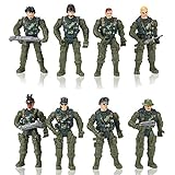 Hautton Militärfiguren Spielsets, Actionfigur Armee Soldaten Figuren, Abnehmbare Soldatenfiguren und Waffe Modelle Army Men Toy für Kinder Jungen 8 Stück