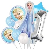Elsa geburtstagsparty Deko- Tomicy 9pcs Gefrorener Luftballons,Gefrorene Geburtstagsdeko, Frozen Themen Heliumballon für Mädchen Frauen Geburtstags Babyparty Partei Hintergrunden