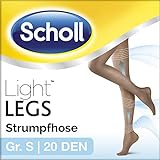 Scholl Light Legs Strumpfhose für ein leichtes Beingefühl, 20 DEN, hautfarben, S, Anti-Laufmaschen-Technologie, 1 Paar