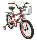 Zerimar Fahrrad mit Stützrädern und Korb | Fahrräder für Jungen und Mädchen | Kinderfahrräder | Kinderfahrrad 16,18 und 20 Zoll | Fahrrad für Kinder 3-8 Jahre (Rot-18, 18)