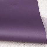 NXFGJ Kunstleder Meterware Lederstoff Kunstleder Stoff, Kunstleder Weiches Gefühl Lang Weich Glatt Vinyl Polstermaterial, pro Meter X 138 cm Breite (Color : Purple, Size : 1.38X15m(4.53X49.21ft))