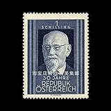FGNDGEQN Briefmarken Österreich 1948 Bundespräsident Carlrentner Dr. Carving Edition ausländischer Stempel