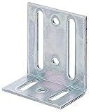 Alberts 332754 Verstellwinkel | mit Langloch | galvanisch verzinkt, dickschichtpassiviert | 40 x 77 x 65