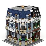 YYQPF Bausteine Haus Kit, 3740+ Straßenansicht Buchladen Baumodell, Europäische Architektur Klemmbausteine Konstruktion Kompatibel mit Lego (33,8 x 33,1 x 26,2 cm, Bauernhaus)