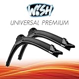 Wish® Universal Premium Satz Front Scheibenwischer Länge: 26' 650mm / 22' 550mm Wischblätter Vorne Flachbalkenwischer UP26.22.B5