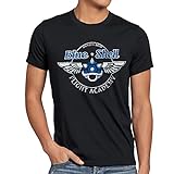 style3 Blue Shell - Flight Academy Herren T-Shirt, Größe:XL;Farbe:Schwarz