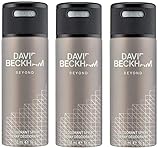 David Beckham Beyond Deodorant Anti-Transpirant Bodyspray für Männer, 150 ml, 3er Pack (3 x 150 ml)