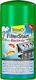 Tetra Pond FilterStart - hochaktiven Bakterienmix aus Filter- und Reinigungsbakterien, verlängert die Reinigungsintervalle des Teichfilters, 1 Liter