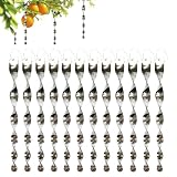 12 Stück Reflektierende Vogelschreck,Reflektierende Windspirale,Windspirale Vogelabwehr,Vogelschreck Vogelabwehr,Zum Schutz Von Blumen Und Garten Haus,Hof,Terrasse (30cm)