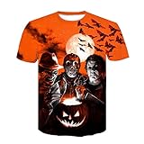 CCEE Halloween T-Shirts Michael Myers 3D-Print T-Shirt Mode Lässig Harajuku Style T-Shirt Streetwear Plus Size Tops