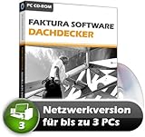 Faktura Software Dachdecker Netzwerkversion für 3 PCs - Rechnungsprogramm
