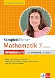 KomplettTrainer Mathematik 7. Klasse Gymnasium – der komplette Lernstoff mit über 100 Online Mathe Übungen