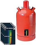 AGT Gasstandsanzeiger: 4er-Set Gasstand-Anzeiger für Gasflaschen, 22-stufige Skala (Gasstandsanzeiger Gasflaschen)