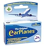Cirrus EarPlanes für Erwachsene – Ohrstöpsel zum Druckausgleich auf Flugreisen, hilft Druck und Ohrenschmerzen beim Flug zu reduzieren, Ohrenschutz aus medizinischem Silikon, 2 Stück