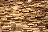 3D WOOD PANELS original 0,5m2 5 panels/box wandverkleidung holz leisten holz verblender Teak wood wall panels wood facing