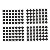 NIDONE Kleberrundmagnete Kleber Backing Magnetic Dots DIY -Projekte Zubehör 140pcs Kühlschrankmagnet