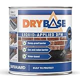 Drybase DPM flüssige Dichtbeschichtung - Feuchtigkeitsisolierende Membran mit Bitumen freier Formulierung. (1 Liter, Schwarz)