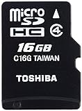 Toshiba HIGH SPEED M102 Micro SDHC 16GB Klasse 4 Speicherkarte (bis zu 4MB/s lesen)