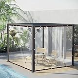 Plane Wasserdicht Transparent,3x3m Transparente Plane,Gewächshaus Pet Hutch Dach,PVC Wasserdicht Regenschutz,Plane Durchsichtig Abdeckplane,Wetterfeste Plane Faltbar Planen,Plane Transparent Mit ö