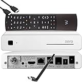 VU+ Zero HW Version 2 - 1x DVB-S2 Full-HD Sat Tuner E2 Linux Receiver, YouTube, Satellit Receiver mit Aufnahmefunktion, Kartenleser, Media Player, EasyMouse HDMI-Kabel & 150 Mbits WiFi Stick, weiß