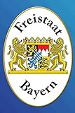 Geschenkeparadies 24 Deko Blechschild 20x30cm Freistaat Bayern Wappen