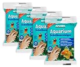 RAKSO Süßwasser Aquarium-Fenster-Glas-Reiniger Scheiben-Reinigungs-Schwamm Kratzfreie Algen-Entfernung 4x2 + Handschuh