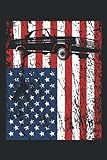 Lowrider Jumpcar USA Amerika Flagge Fahne Geschenk Notizbuch (Taschenbuch DIN A 5 Format Liniert): Getuntes Auto Notizheft, Schreibheft, Tagebuch. ... Geschenkidee für Erwachsene und Kinde