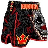 Buddha Fight Wear. Retro-Crew-Shorts, speziell für Kickboxen, Muay Thai, K1 oder Jede Art von Kontaktsportarten