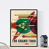 Nacnic Vintage Poster Weinlese-Plakat „Große Tour“. A4-Format