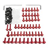 Alamor Motorrad Verkleidung Schrauben Kit Fastener Clips Schraube Für Yamaha YZF R6 1999 2000 2001 2002 - R