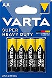 Varta Superlife AA Batterie (Zink-Kohle, 4er Blister, Niedrigstrom-Geräte, einfache Anwendungen wie Fernbedieungen, Wanduhren und Wecker)
