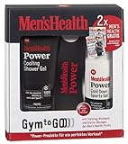 Men's Health Geschenkset Power Gym to go 'Cool down', 1 x Power Cooling Shower Gel & 1 x Power Cool Down Sports Gel & 1 x Power Trainingsband, 1er Pack (1 Set)
