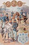 RZHRHJES Moderne Drucke Wandkunst Malerei Bilder Druck Wandgemälde Uniformen während des Bürgerkriegs von Henry Alexander Ogden Poster Bilder für Wanddekoration 60x90