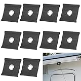 Bogoro 10 x Kederöse für Kederschiene 5/6mm - 7/8mm,RV Markisenhaken,Kederhaken Markisenhaken Camping,Wohnmobil Kederschiene Kederhaken,Kederleisten Haken für Caravan,Camping(Schwarz)