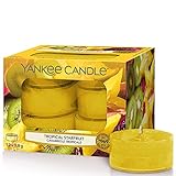 Yankee Candle Tropical Starfruit, Glas, Gelb, Teelichter