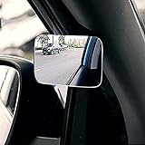 Toter Winkel Spiegel,MoreChioce 360° Drehbarer Konvexer Rückspiegel Weitwinkelspiegel Blindspiegel Seitenspiegel Objektivspiegel Winkelspiegel für Fahrzeuge PKW LKW SUV,Vordere Reihe
