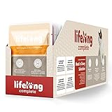 Amazon-Marke: Lifelong Alleinfuttermittel für ausgewachsene Katzen- Fleischauswahl in Sauce, 2,4 kg (24 Beutel x 100g)